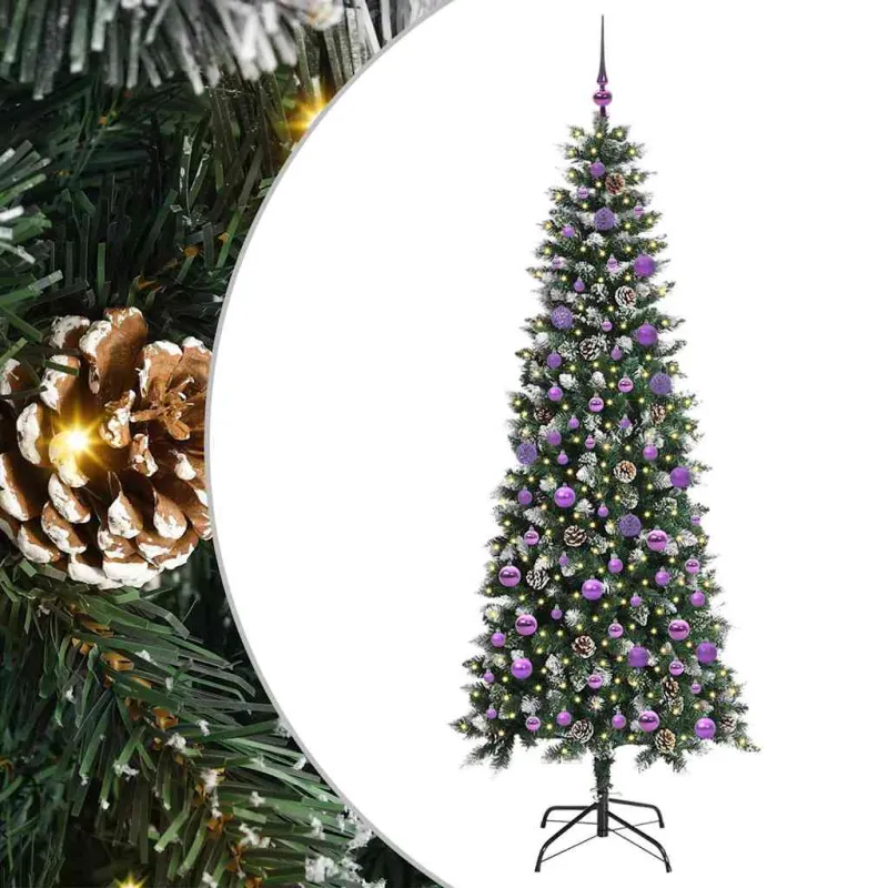 Dirbtinė Kalėdų eglutė Žalia 210 cm PVC, plastikas ir plienas