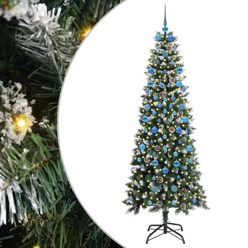 Dirbtinė Kalėdų eglutė Žalia 210 cm PVC, plastikas ir plienas