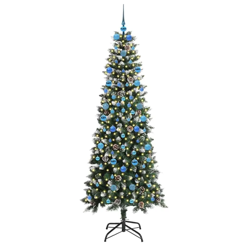 Dirbtinė Kalėdų eglutė Žalia 210 cm PVC, plastikas ir plienas