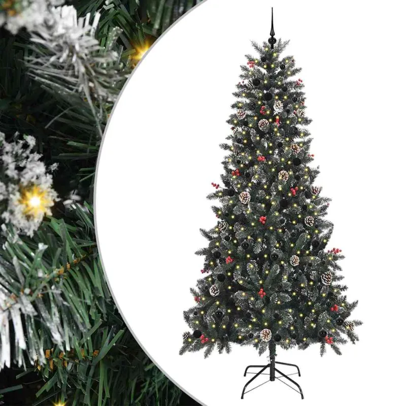 Dirbtinė Kalėdų eglutė Žalia 240 cm PVC, plastikas ir plienas