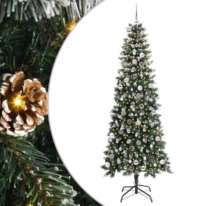 Dirbtinė Kalėdų eglutė Žalia 240 cm PVC, plastikas ir plienas