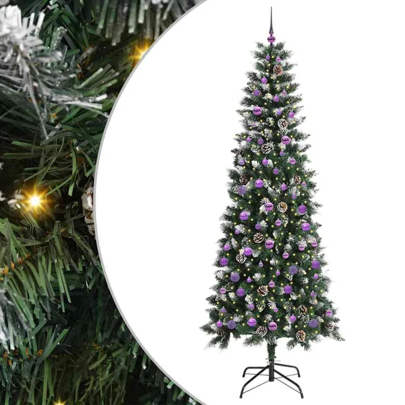 Dirbtinė Kalėdų eglutė Žalia 240 cm PVC, plastikas ir plienas