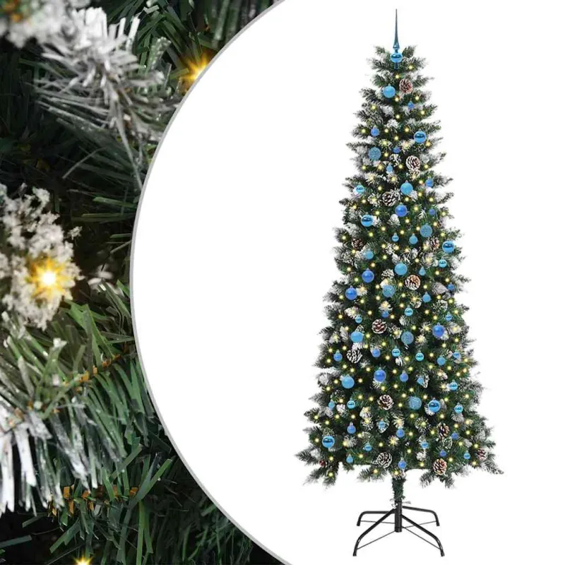 Dirbtinė Kalėdų eglutė Žalia 240 cm PVC, plastikas ir plienas