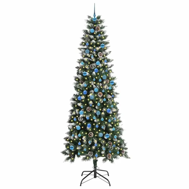 Dirbtinė Kalėdų eglutė Žalia 240 cm PVC, plastikas ir plienas