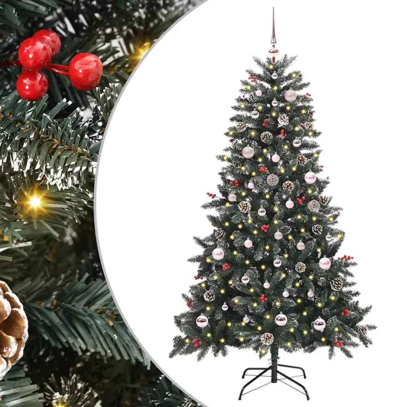 Dirbtinė Kalėdų eglutė Žalia 150 cm PVC, plastikas ir plienas