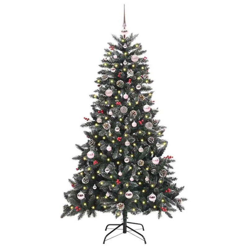 Dirbtinė Kalėdų eglutė Žalia 150 cm PVC, plastikas ir plienas