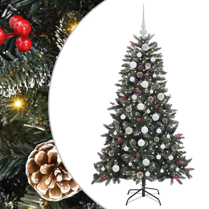 Dirbtinė Kalėdų eglutė Žalia 150 cm PVC, plastikas ir plienas