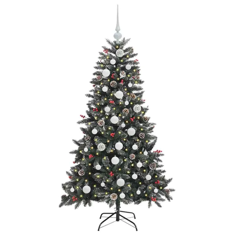 Dirbtinė Kalėdų eglutė Žalia 150 cm PVC, plastikas ir plienas