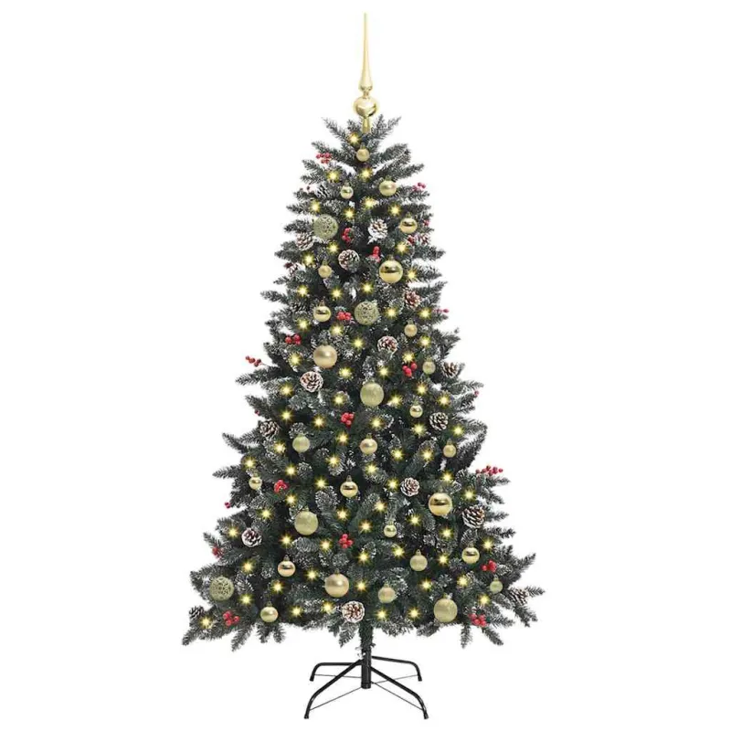 Dirbtinė Kalėdų eglutė Žalia 150 cm PVC, plastikas ir plienas