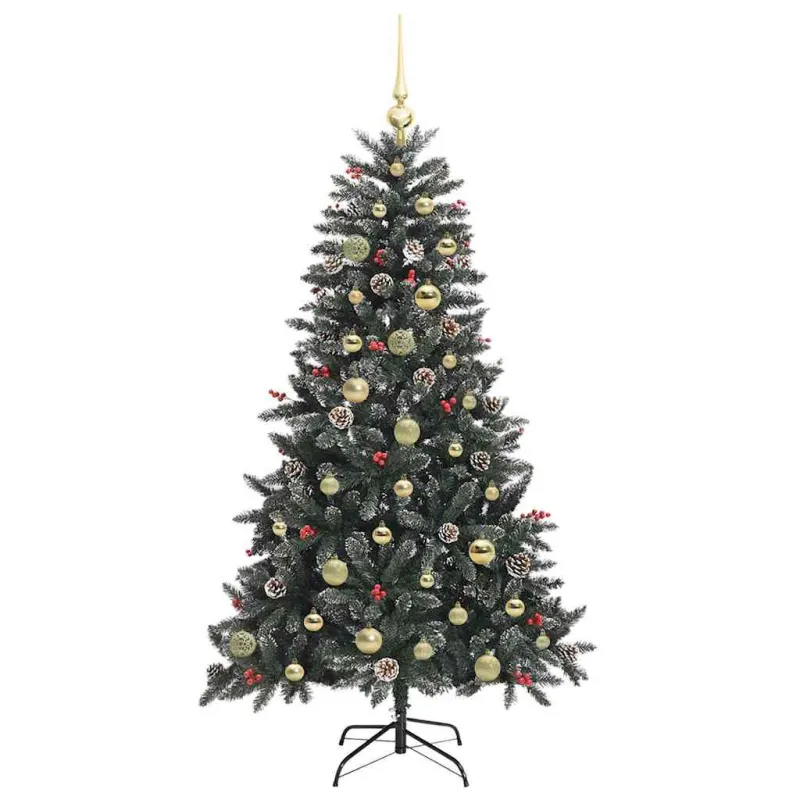 Dirbtinė Kalėdų eglutė Žalia 150 cm PVC, plastikas ir plienas