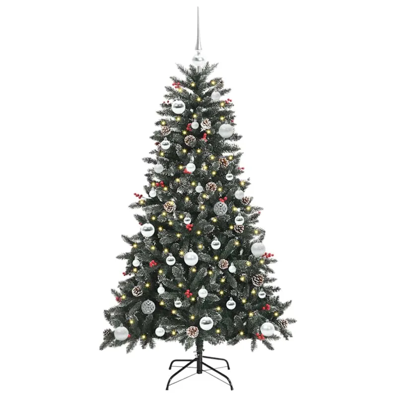 Dirbtinė Kalėdų eglutė Žalia 150 cm PVC, plastikas ir plienas