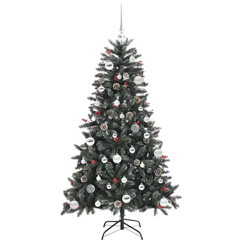 Dirbtinė Kalėdų eglutė Žalia 150 cm PVC, plastikas ir plienas