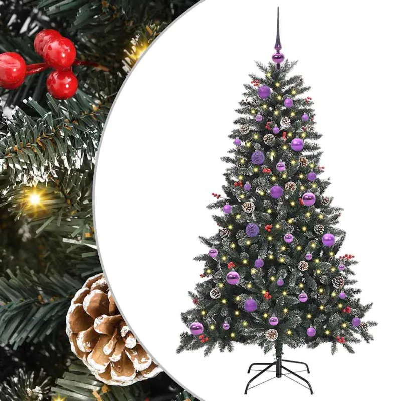 Dirbtinė Kalėdų eglutė Žalia 150 cm PVC, plastikas ir plienas