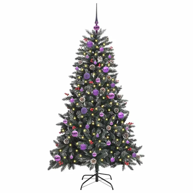 Dirbtinė Kalėdų eglutė Žalia 150 cm PVC, plastikas ir plienas