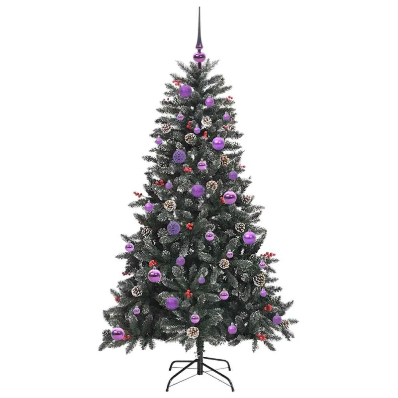 Dirbtinė Kalėdų eglutė Žalia 150 cm PVC, plastikas ir plienas