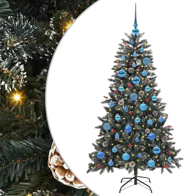 Dirbtinė Kalėdų eglutė Žalia 150 cm PVC, plastikas ir plienas