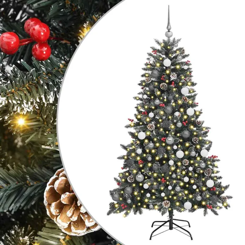 Dirbtinė Kalėdų eglutė Žalia 180 cm PVC, plastikas ir plienas