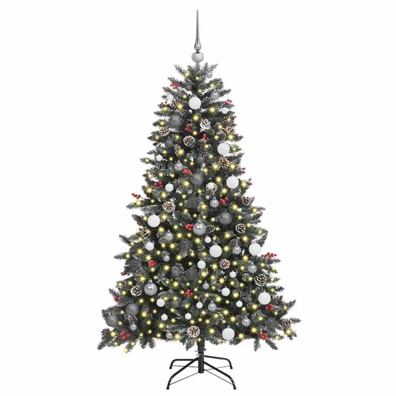 Dirbtinė Kalėdų eglutė Žalia 180 cm PVC, plastikas ir plienas