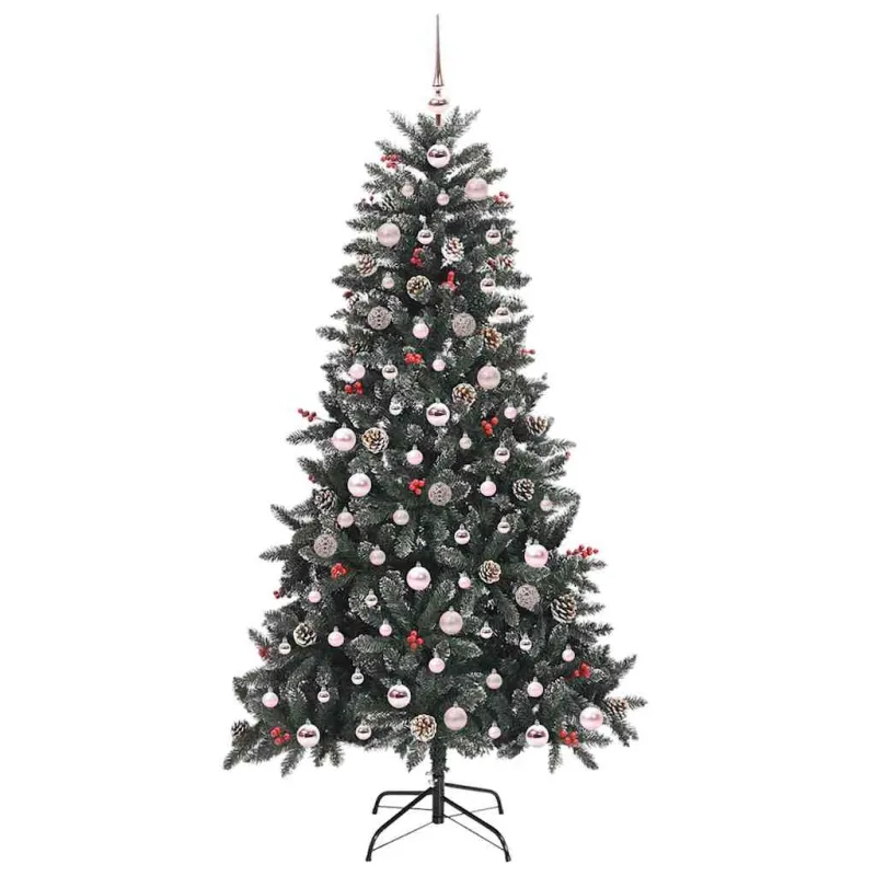 Dirbtinė Kalėdų eglutė Žalia 180 cm PVC, plastikas ir plienas