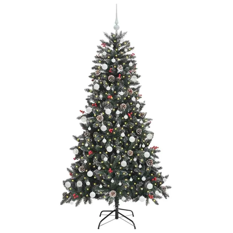 Dirbtinė Kalėdų eglutė Žalia 180 cm PVC, plastikas ir plienas