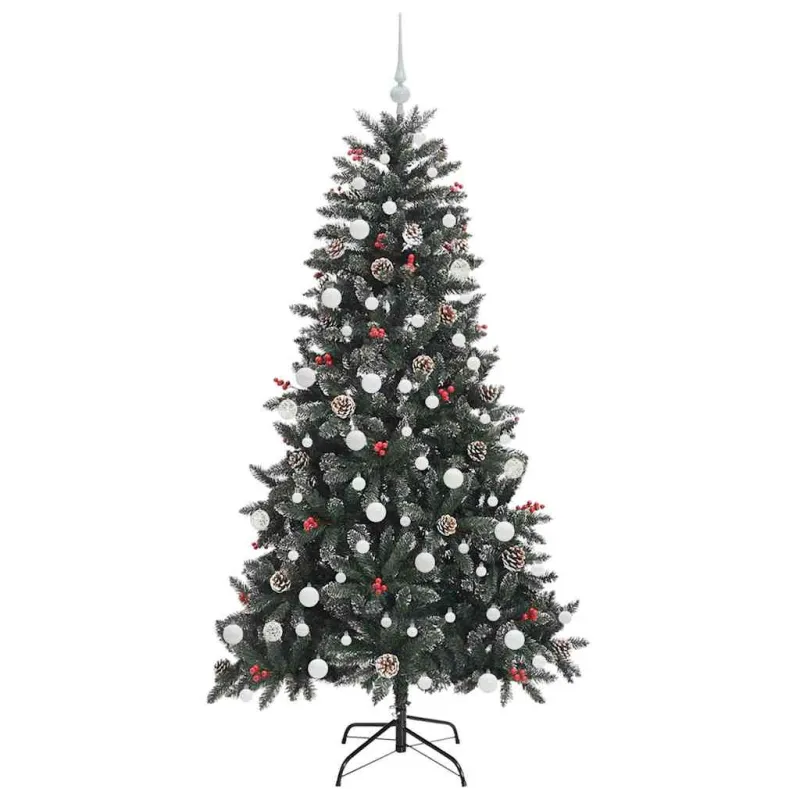 Dirbtinė Kalėdų eglutė Žalia 180 cm PVC, plastikas ir plienas
