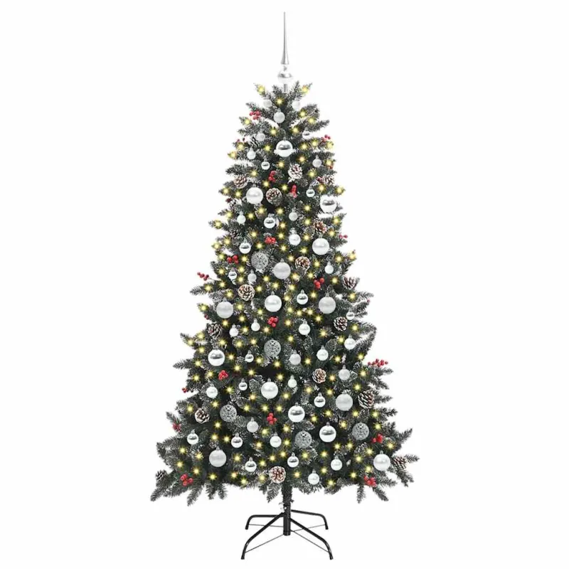 Dirbtinė Kalėdų eglutė Žalia 180 cm PVC, plastikas ir plienas