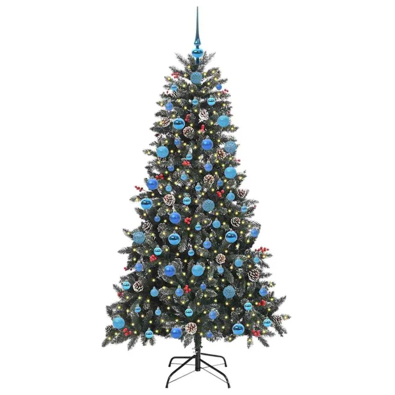 Dirbtinė Kalėdų eglutė Žalia 180 cm PVC, plastikas ir plienas