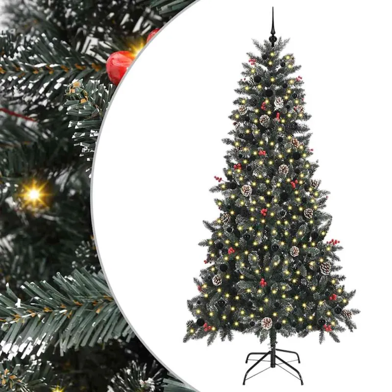 Dirbtinė Kalėdų eglutė Žalia 240 cm PVC, plastikas ir plienas