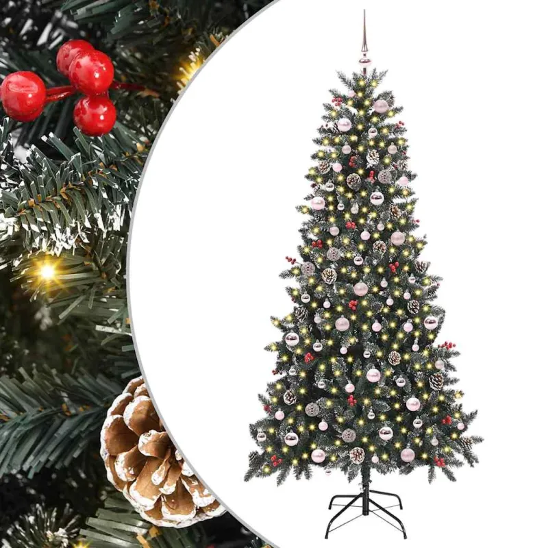Dirbtinė Kalėdų eglutė Žalia 240 cm PVC, plastikas ir plienas
