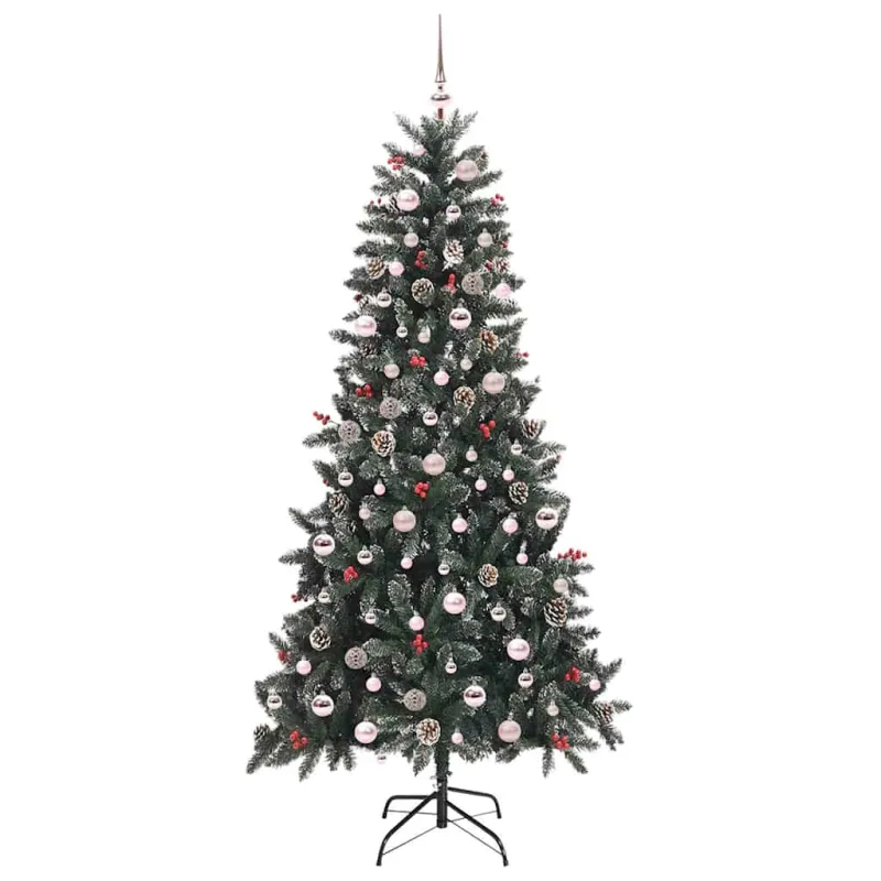 Dirbtinė Kalėdų eglutė Žalia 240 cm PVC, plastikas ir plienas
