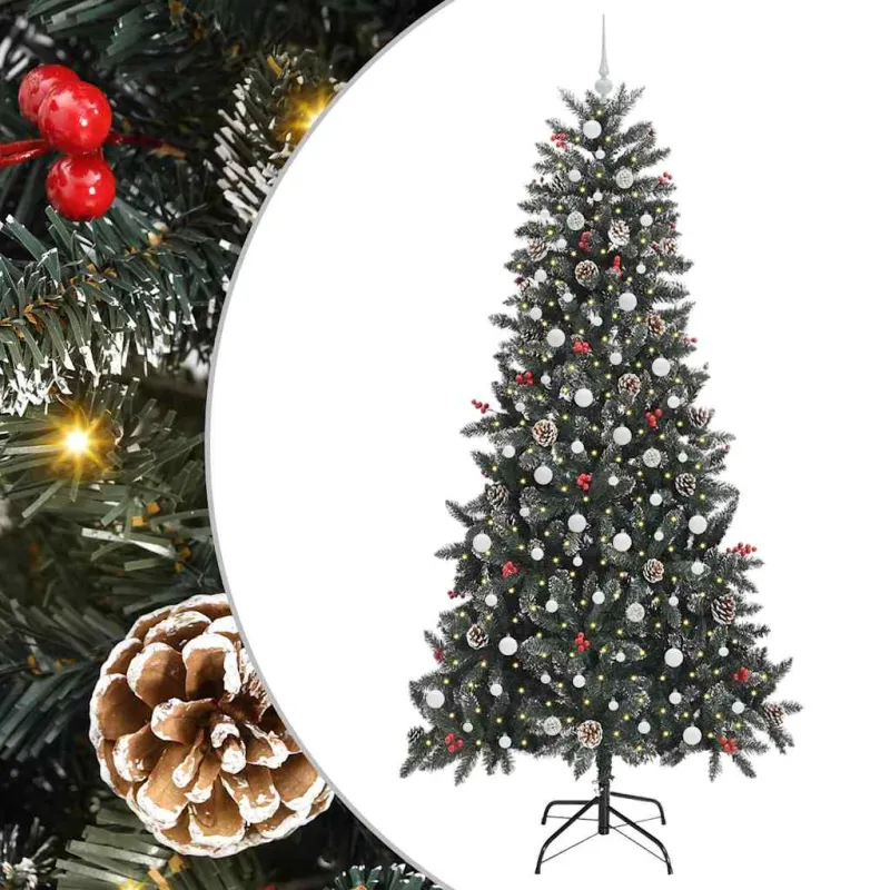 Dirbtinė Kalėdų eglutė Žalia 240 cm PVC, plastikas ir plienas