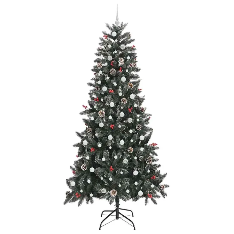 Dirbtinė Kalėdų eglutė Žalia 240 cm PVC, plastikas ir plienas