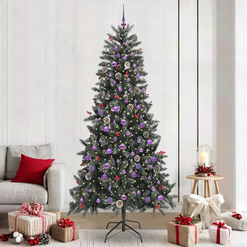 Dirbtinė Kalėdų eglutė Žalia 240 cm PVC, plastikas ir plienas
