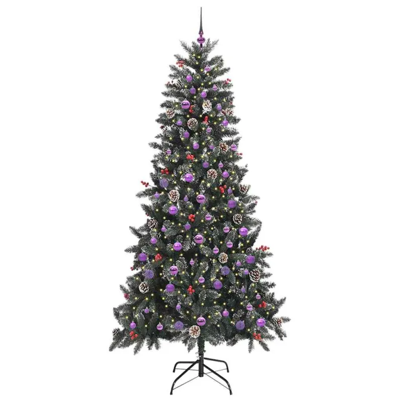 Dirbtinė Kalėdų eglutė Žalia 240 cm PVC, plastikas ir plienas