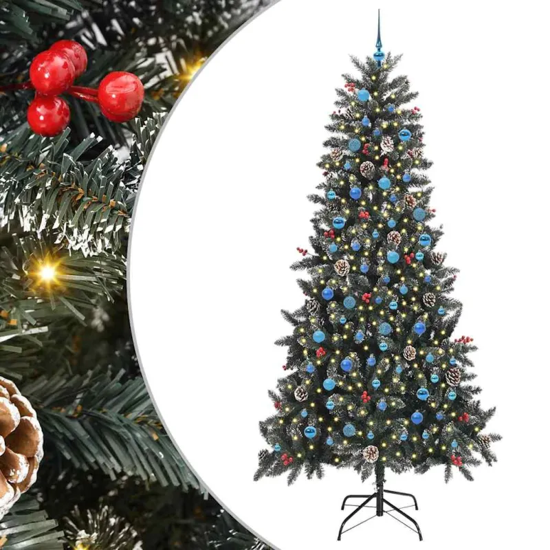 Dirbtinė Kalėdų eglutė Žalia 240 cm PVC, plastikas ir plienas