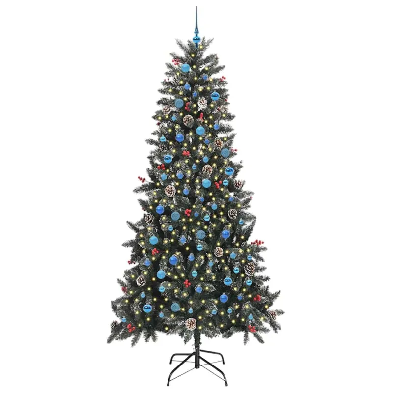 Dirbtinė Kalėdų eglutė Žalia 240 cm PVC, plastikas ir plienas