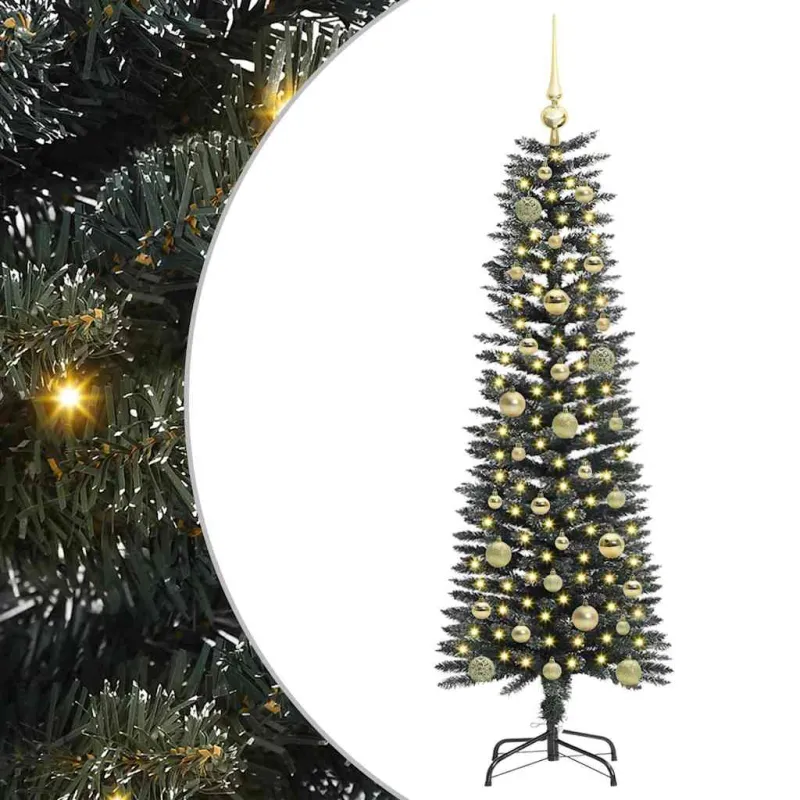Dirbtinė Kalėdų eglutė Žalia 150 cm PVC, plastikas ir plienas