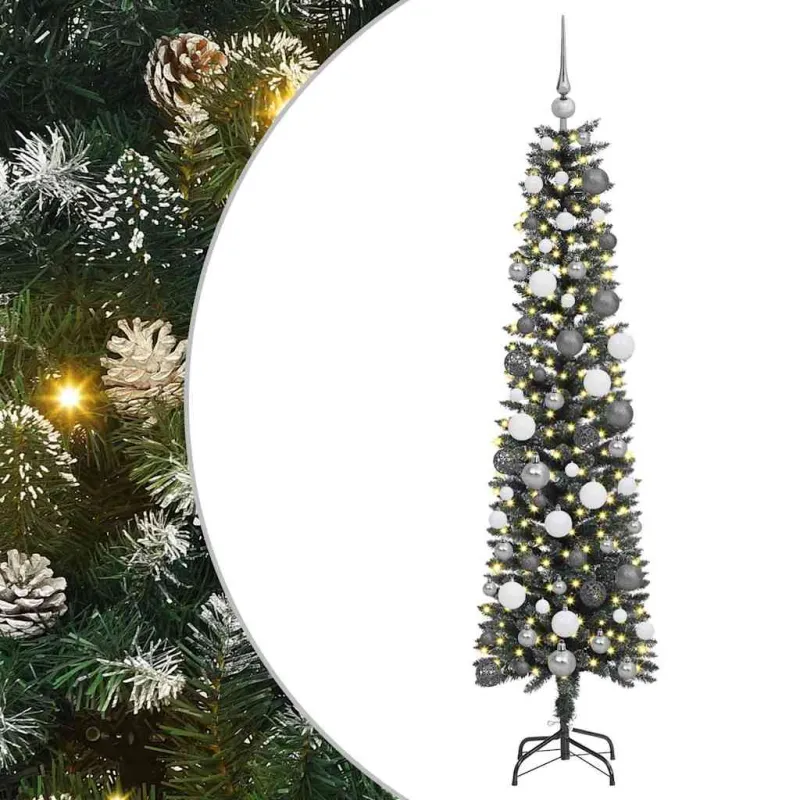 Dirbtinė Kalėdų eglutė Žalia 180 cm PVC, plastikas ir plienas