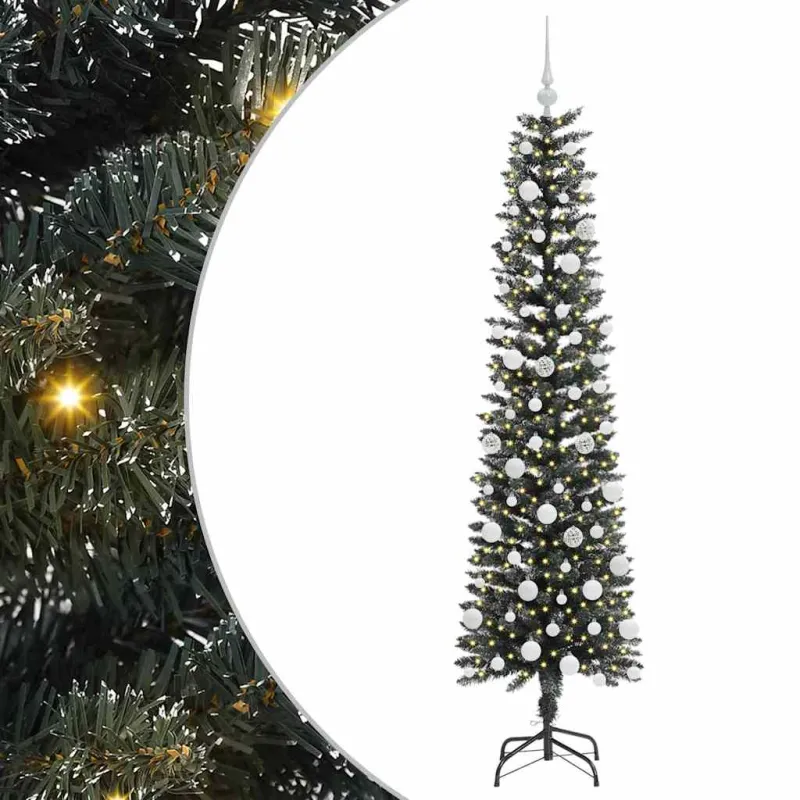 Dirbtinė Kalėdų eglutė Žalia 180 cm PVC, plastikas ir plienas