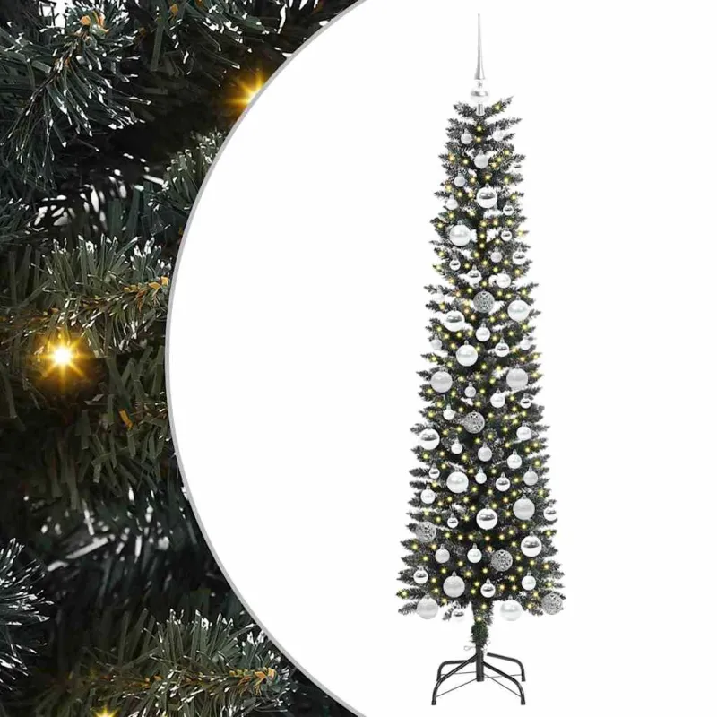 Dirbtinė Kalėdų eglutė Žalia 180 cm PVC, plastikas ir plienas
