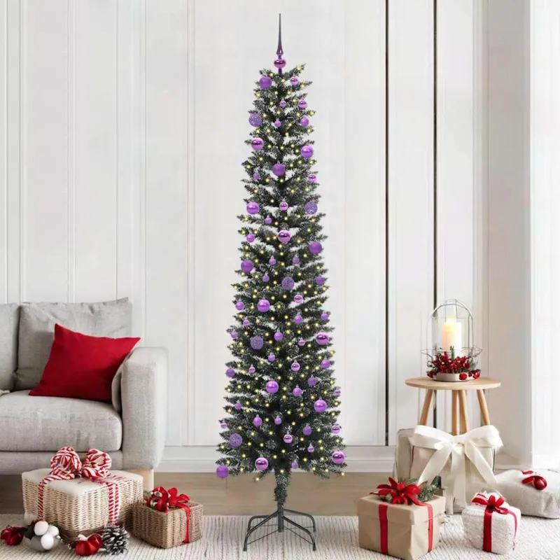 Dirbtinė Kalėdų eglutė Žalia 210 cm PVC, plastikas ir plienas