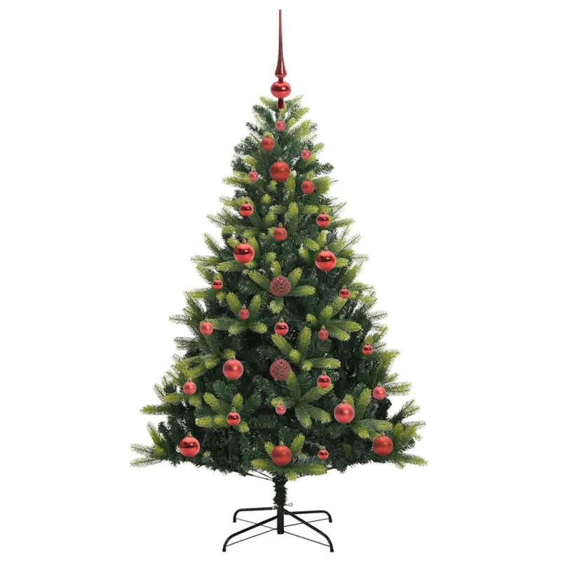 Dirbtinė sulankstoma Kalėdų eglutė su 150 LED lemputių 120 cm