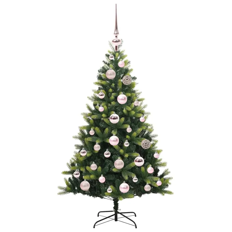 Dirbtinė sulankstoma Kalėdų eglutė su 150 LED lemputių 120 cm