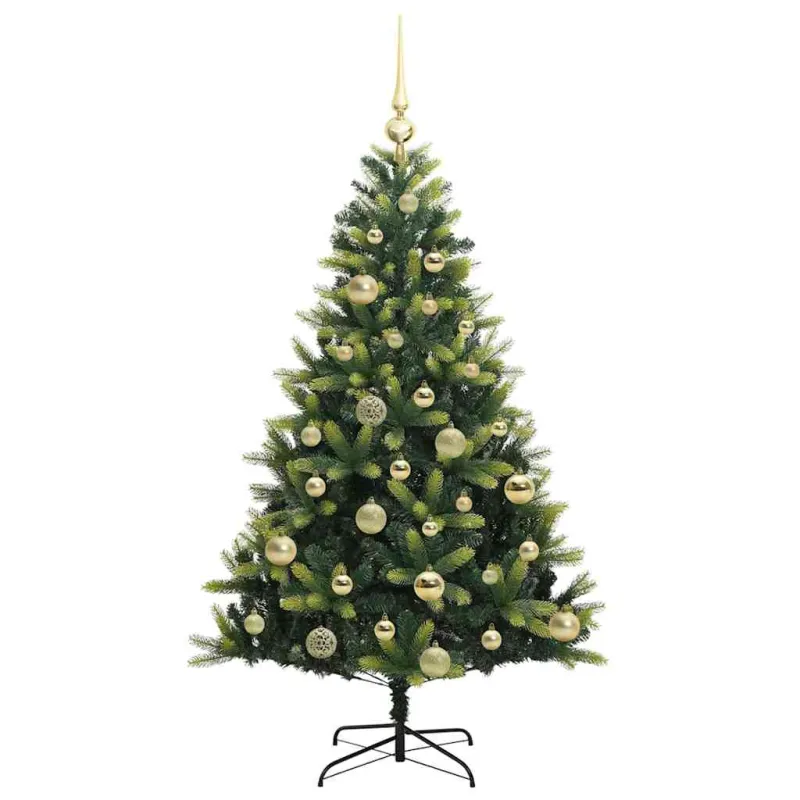Dirbtinė sulankstoma Kalėdų eglutė su 150 LED lemputių 120 cm