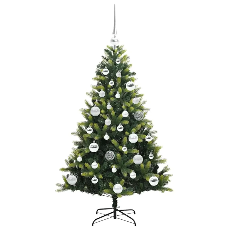 Dirbtinė sulankstoma Kalėdų eglutė su 150 LED lemputių 120 cm