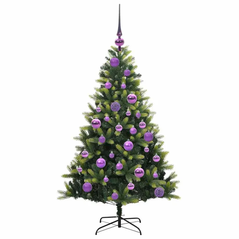 Dirbtinė sulankstoma Kalėdų eglutė su 150 LED lemputių 120 cm