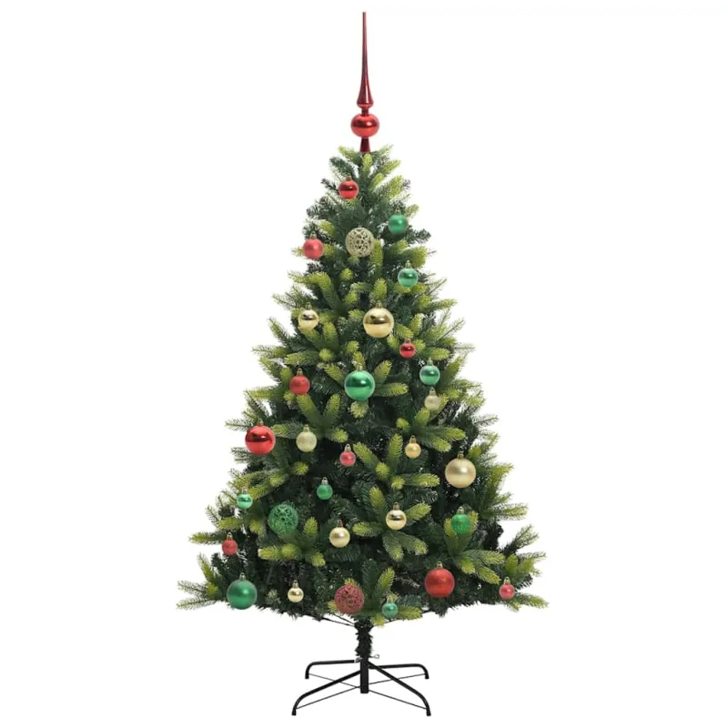 Dirbtinė sulankstoma Kalėdų eglutė su 150 LED lemputių 120 cm