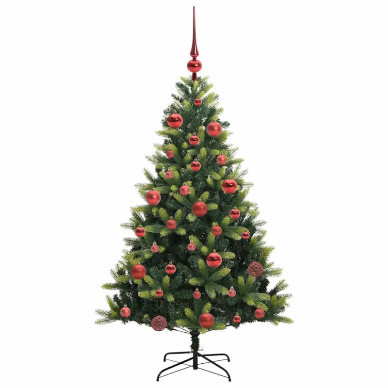 Dirbtinė sulankstoma Kalėdų eglutė su 150 LED lemputių 150 cm