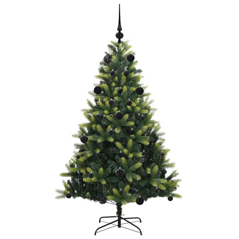 Dirbtinė sulankstoma Kalėdų eglutė su 150 LED lemputių 150 cm