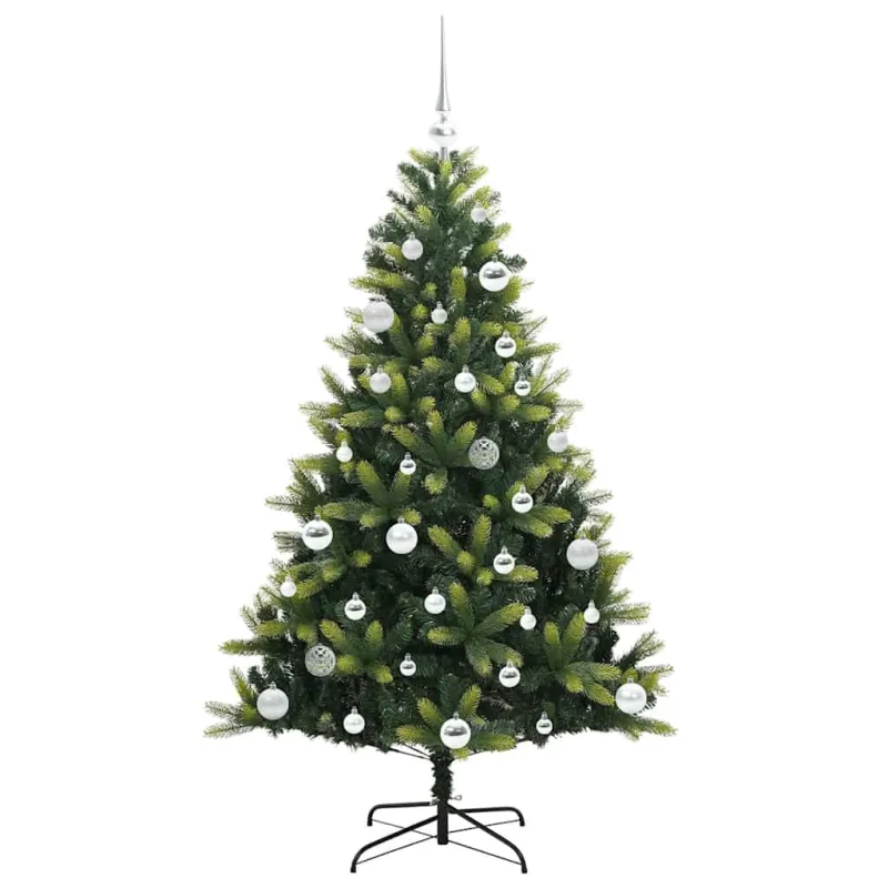 Dirbtinė sulankstoma Kalėdų eglutė su 150 LED lemputių 150 cm